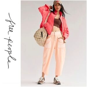 NWT Free People Timko Pants Pastel Peach S